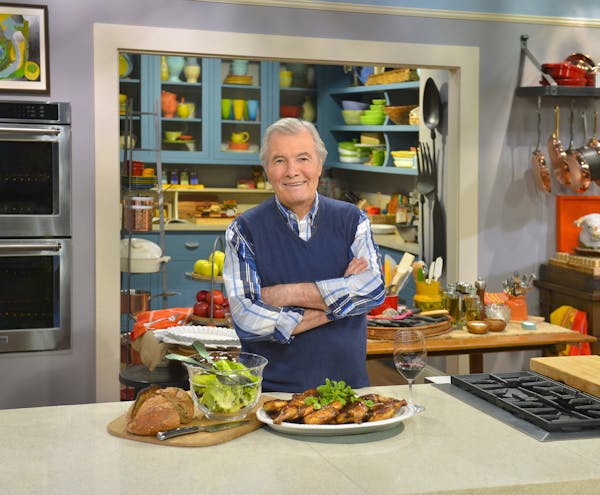 Credit: Kevin Berne KQED in San Francisco is shooting Jacques P&#x221a;&#xa9;pin&#x201a;&#xc4;&#xf4;s final TV cooking series, Jacques P&#x221a;&#xa9;