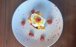 The citrus olive oil cake at Kevin's Italian Bistro in Eden Prairie.