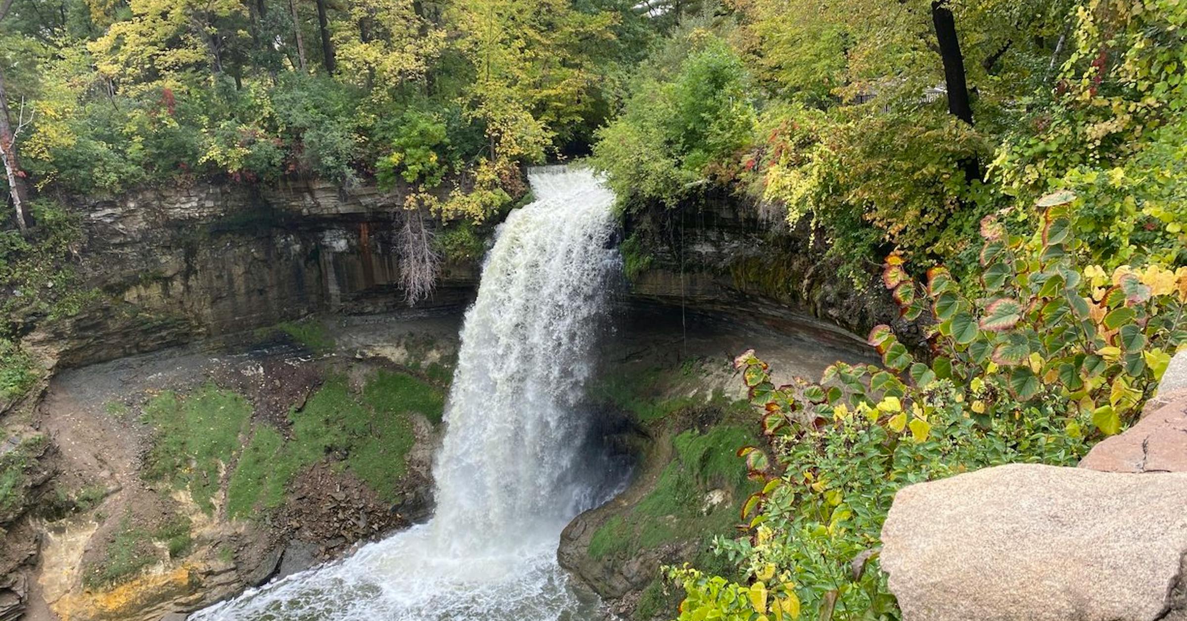 Boy hospitalized after disappearing into water below Minnehaha Falls