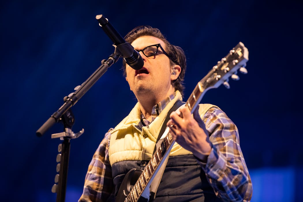 Rivers Cuomo of Weezer at Xcel Energy Center in St. Paul.