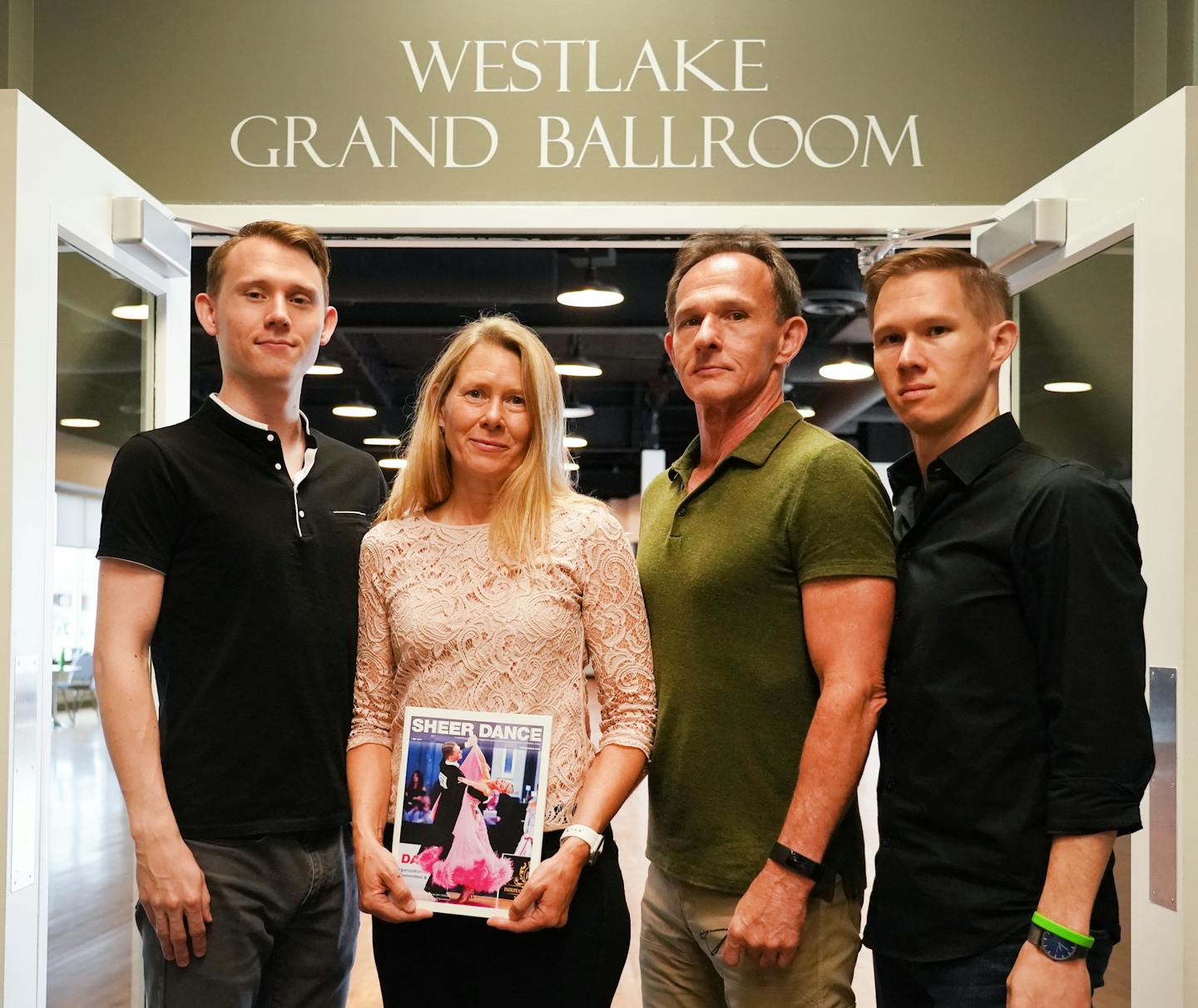 The Westlake family posed for photos inside the dance studio where Nic Westlake worked before his death after being hit by a Metro Transit light rail car. From left, Seth, Lisa, holding a copy of 'Sheer Dance' featuring Nic on the cover, Bob and Peter stood in front of the ballroom named in Nic's honor. ] Shari L. Gross &#x2022; shari.gross@startribune.com The Westlake family wasn't terribly prepared to become safety advocates when it comes to light rail. But the death of their son and brother,