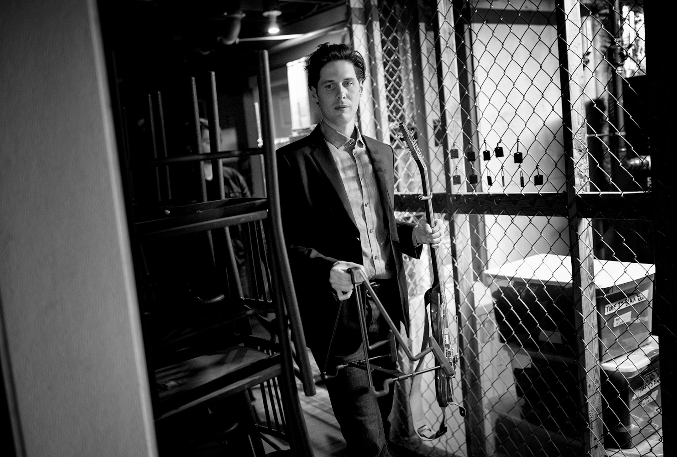 Jack Torrey of the Cactus Blossoms made his way to the stage from the green room in the basement of the Turf Club.