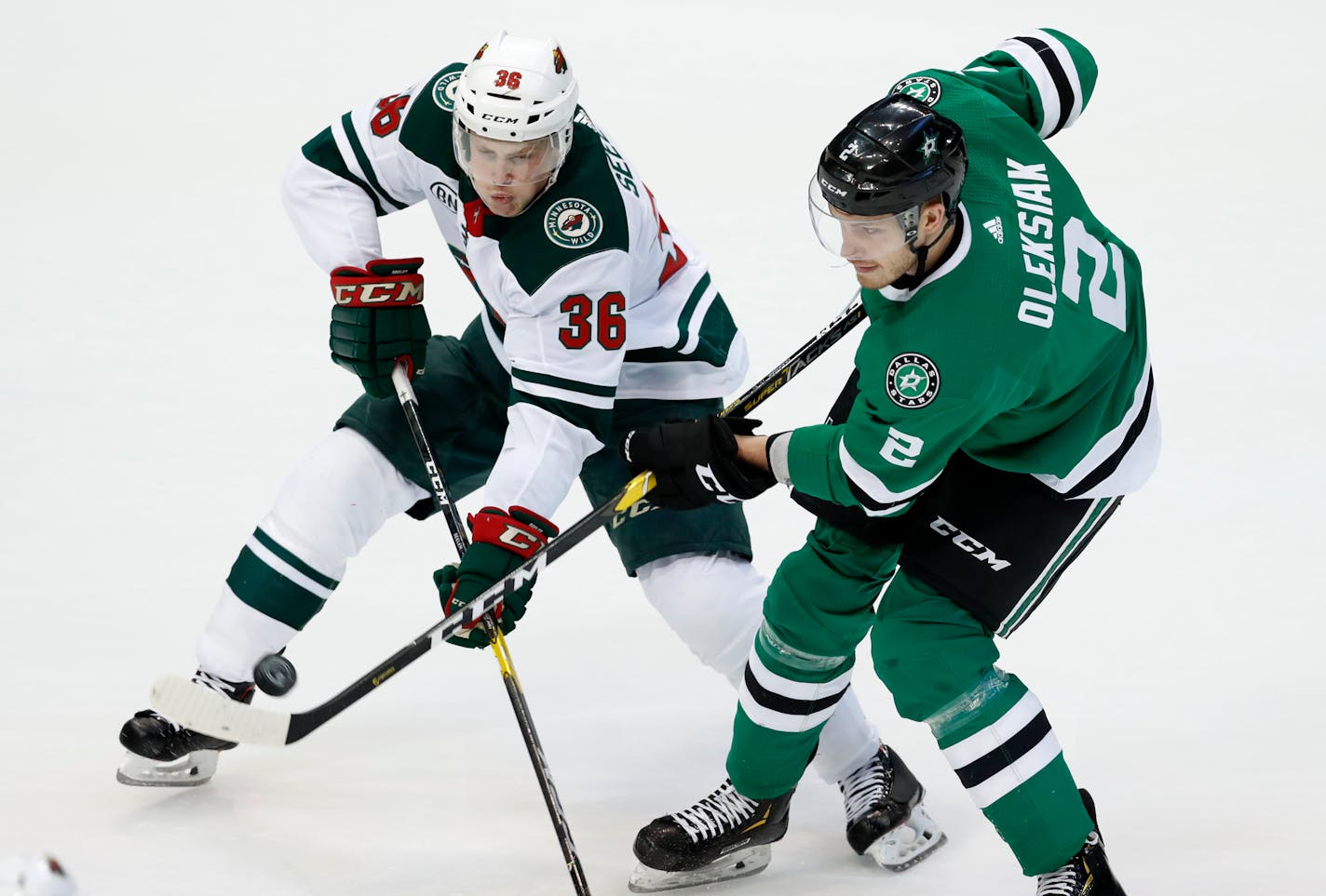 Wild defenseman Nick Seeler, during a game last season.