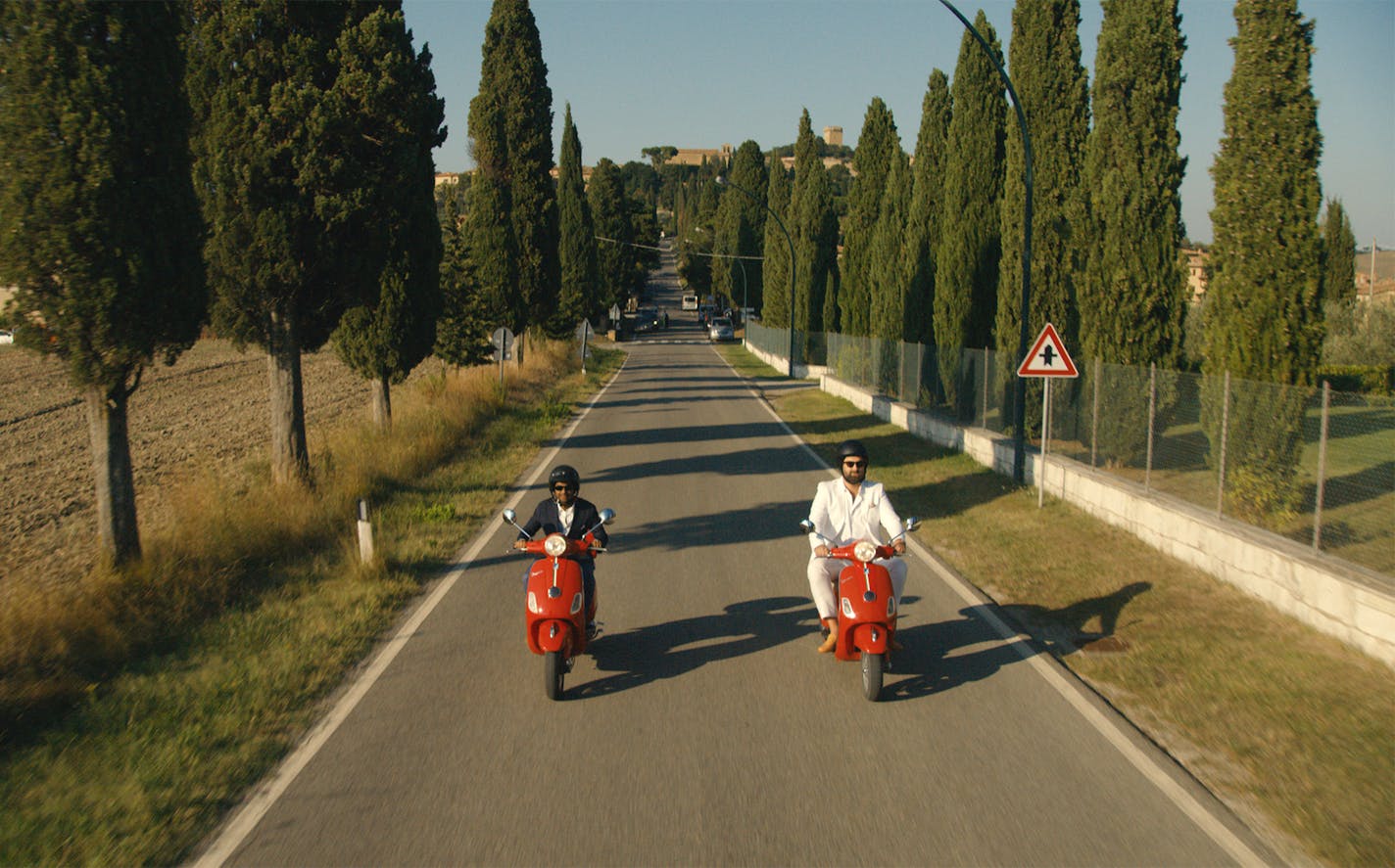 Dev (Aziz Ansari) explores Italy with pal Arnold (Eric Wareheim) in Season 2 of &#x201c;Master of None.&#x201d;