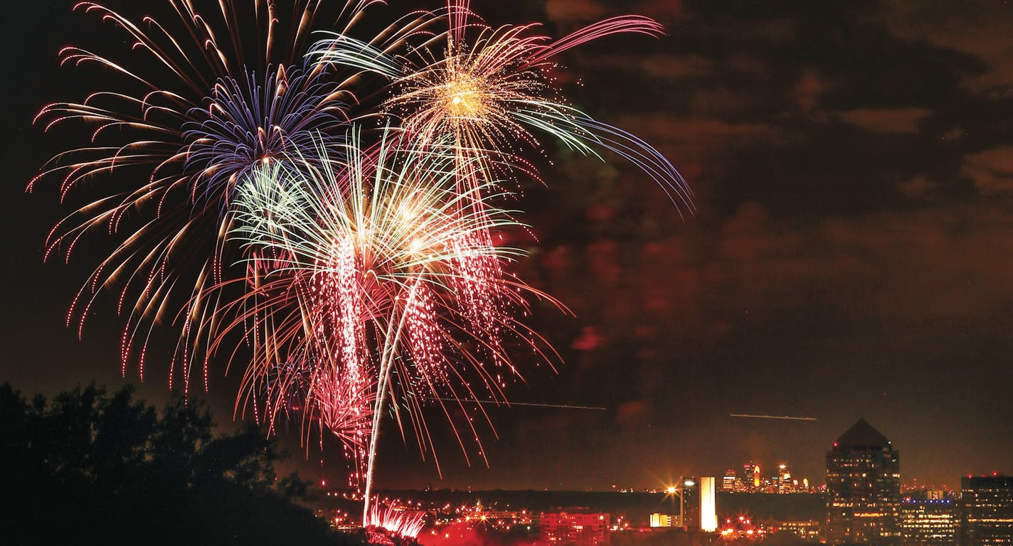 Fireworks capped off Summer Fete in Bloomington Thursday evening. ] JEFF WHEELER &#x201a;&#xc4;&#xa2; jeff.wheeler@startribune.com The City of Bloomington's annual Summer Fete took place at Normandale Lake Park on Thursday, capped off with a fireworks display. ORG XMIT: MIN1407032245470636