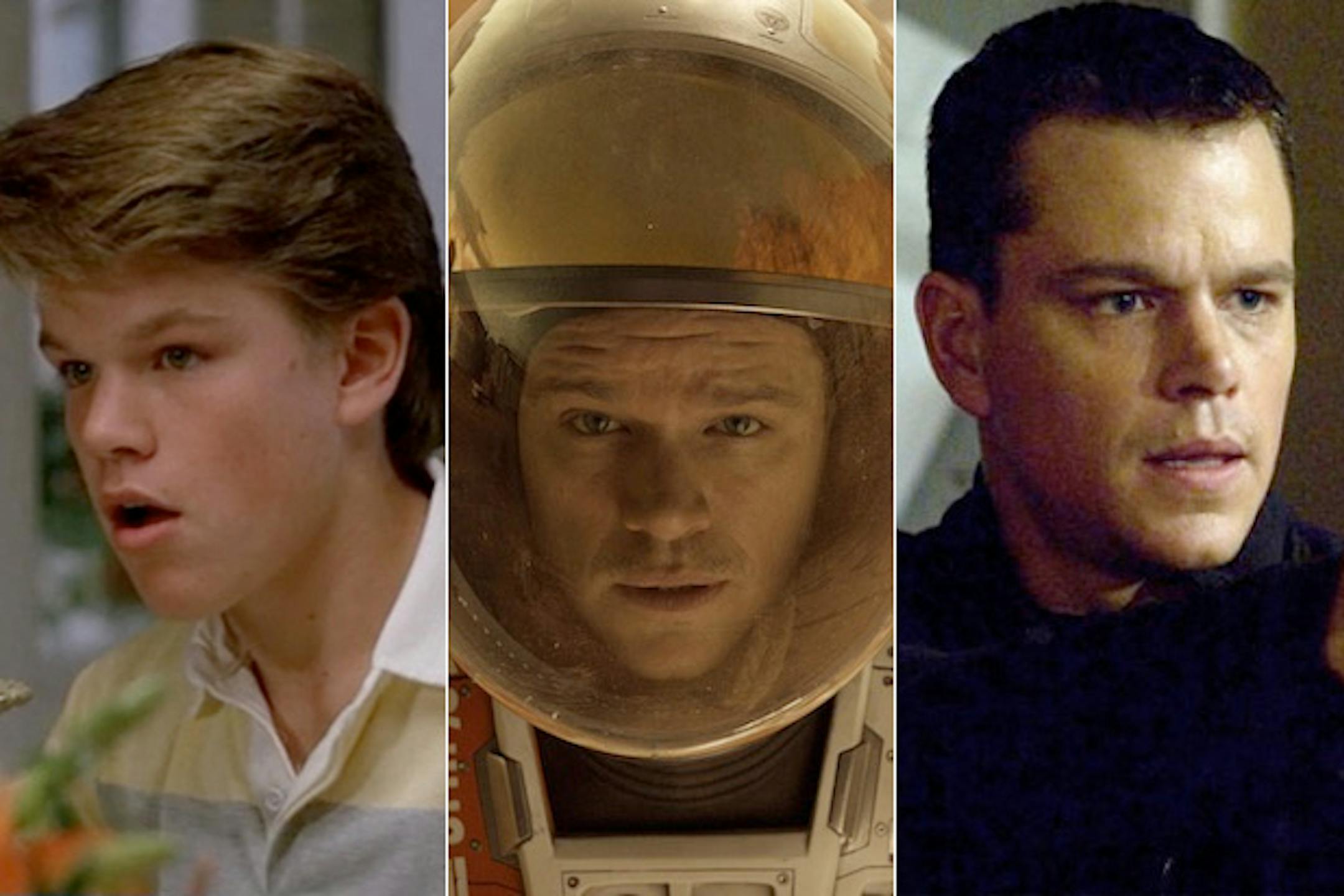 Matt Damon has changed remarkably through the years, from his first film role to his work in the Bourne franchise.