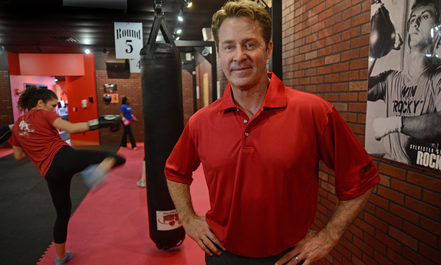 Snap Fitness founder Peter Taunton has expanded his business into the kick boxing arena with a concept known as 9 Round. The 9 Round kickboxing center is located in Eden Prairie, Minn. ] Richard.Sennott@startribune.com Richard Sennott/Star Tribune Eden Prairie , Minn Tuesday 2/18/2014) ** (cq)