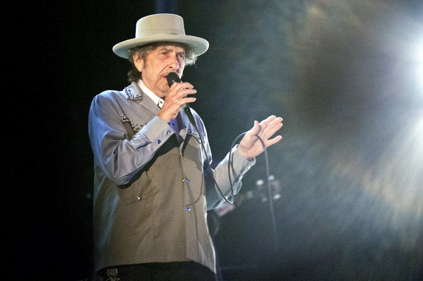 Bob Dylan at Bayfront Festival Park in Duluth, Minn., on July 9, 2013.