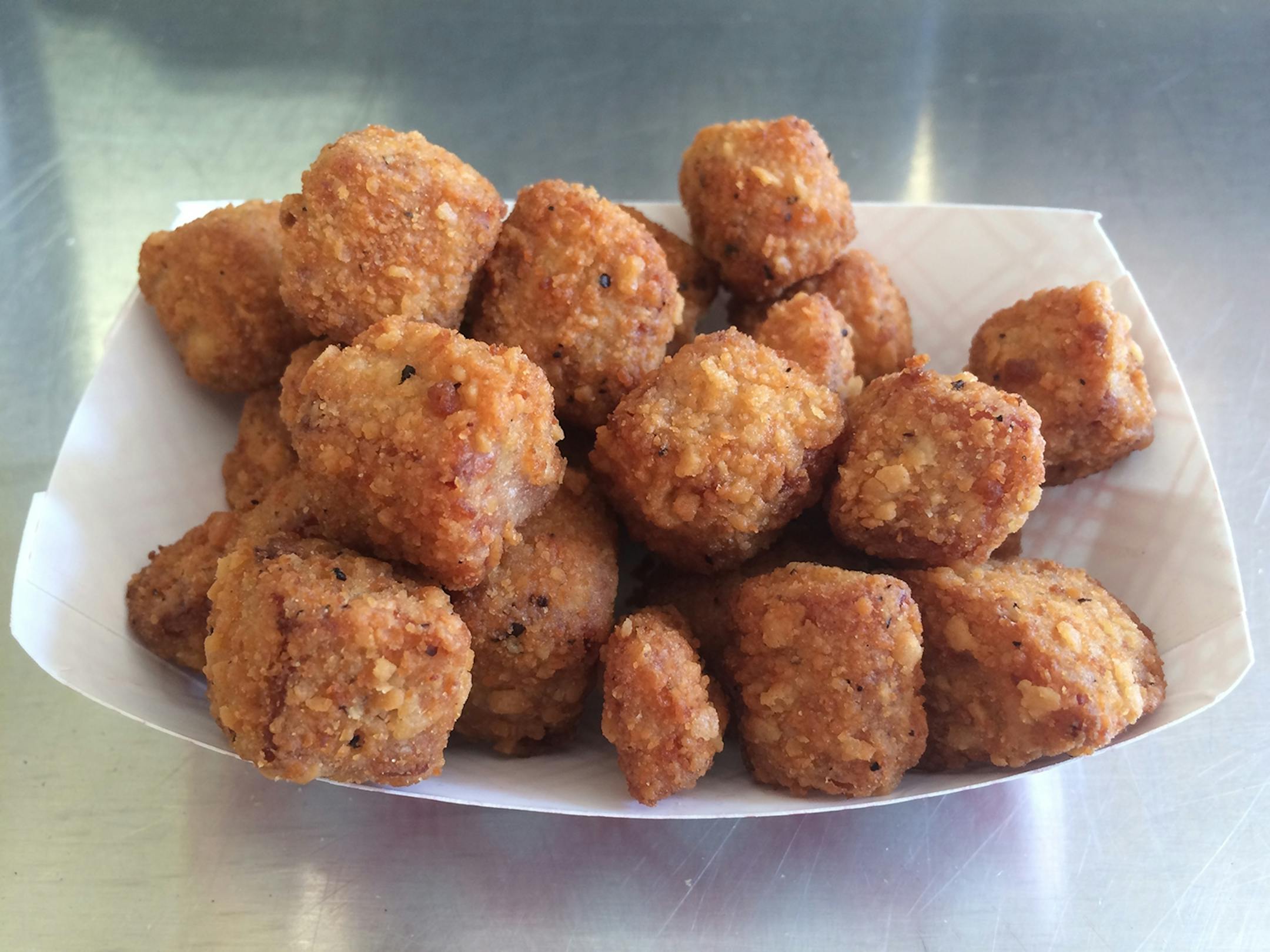 Rick Nelson, Star Tribune Minnesota State Fair 2016: New food Deep Fried Spam Curds at SPAM