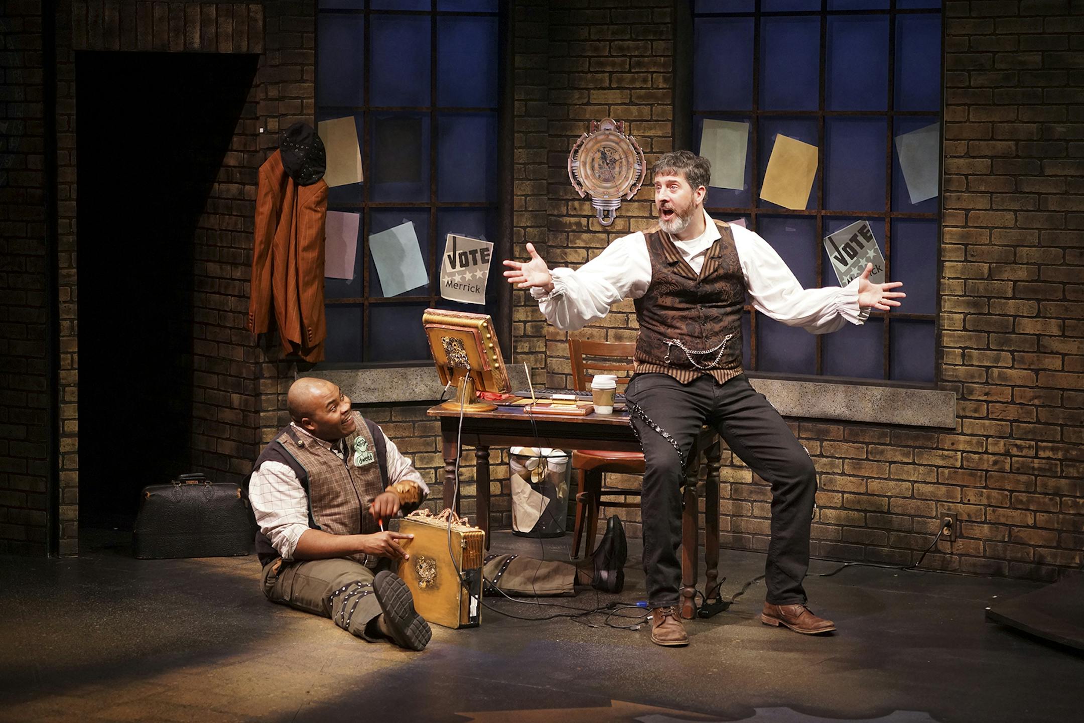 H. Adam Harris and Adam Whisner in "Watson." Photo by Petronella J. Ytsma