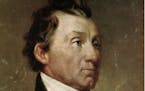 This is an undated photo of a portrait of U.S. President James Monroe.