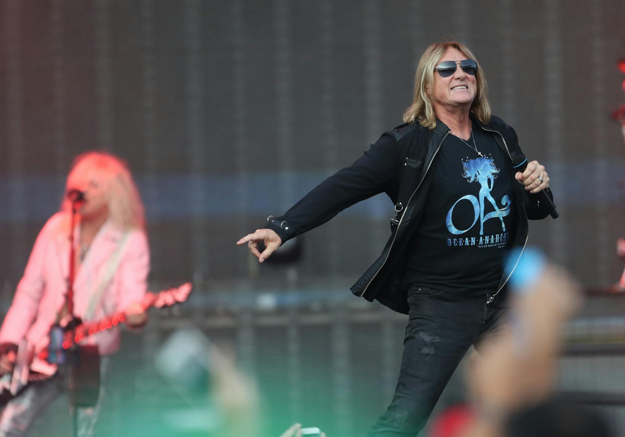 Def Leppard, including Joe Elliot, lead vocals, performed Friday, July 27, 2018, at Target Field in Minneapolis, MN.