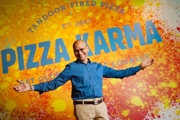 Raghavan Iyer at Pizza Karma in Eden Prairie in 2019.