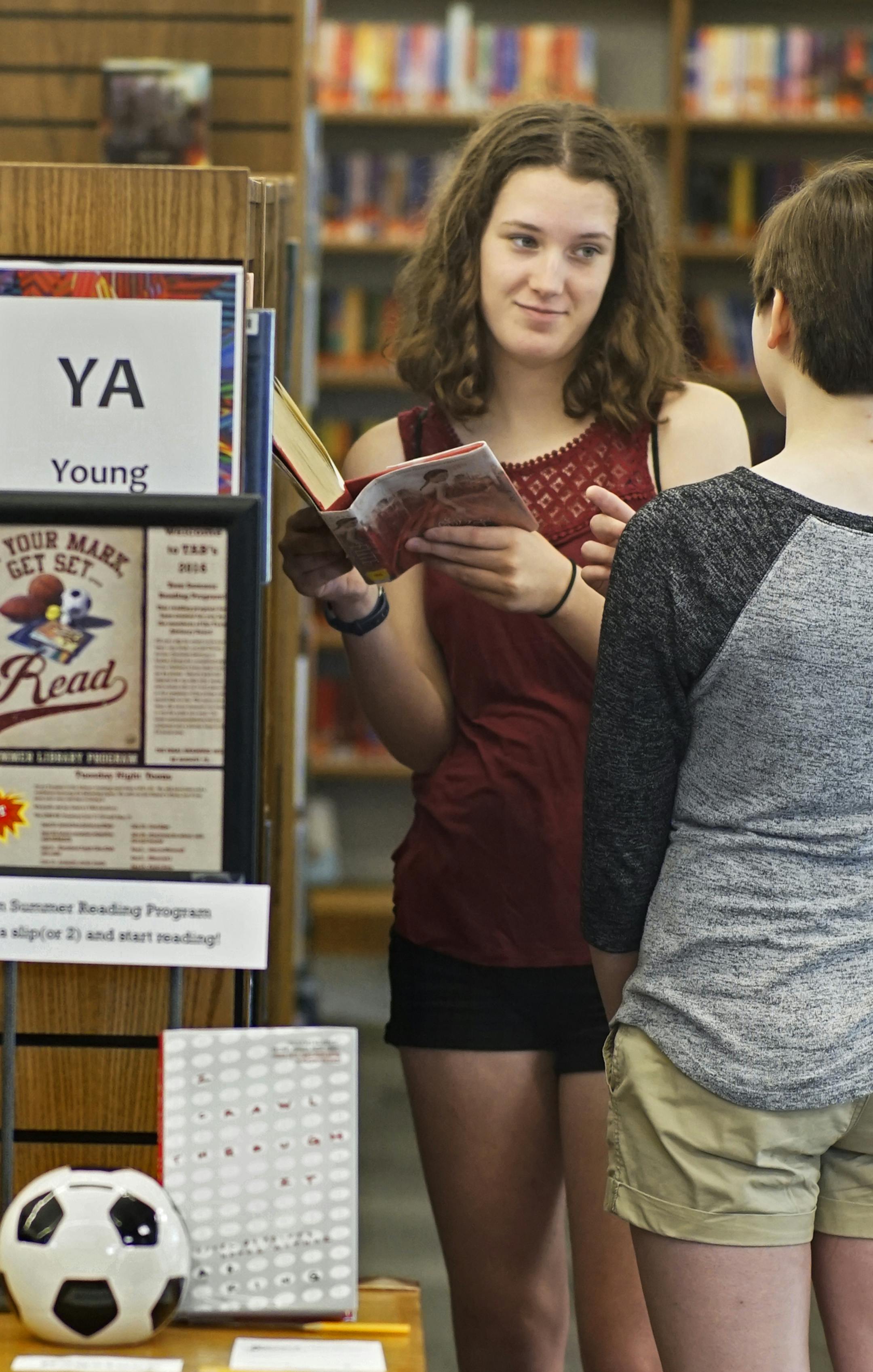 Katherine Cloherty,15, and Elisabeth Peterson,16, right were perusing the young adult section. The Northfield Public Library underwent a $3 million plus renovation and expansion that adds views of downtown and brings light into its interior . [ Richard Tsong-Taatarii/rtsong-taatarii@startribune.com
