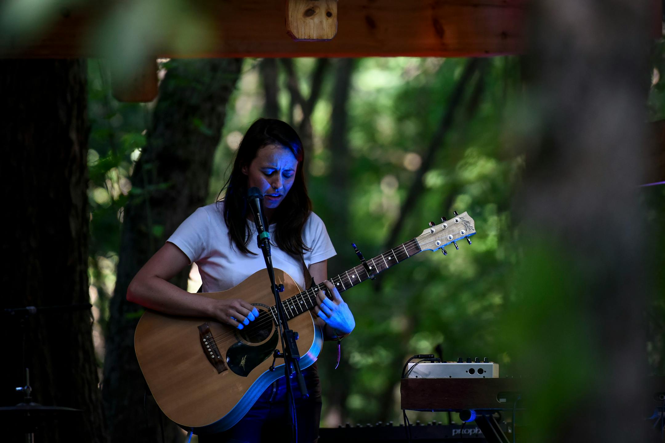 Gordi performed at the Oxbeaux stage Saturday. ] AARON LAVINSKY ï aaron.lavinsky@startribune.com Day two of the Eaux Claires Music & Art Festival was held Saturday, July 7, 2018 at Foster Farms in Eau Claire, Wisc.