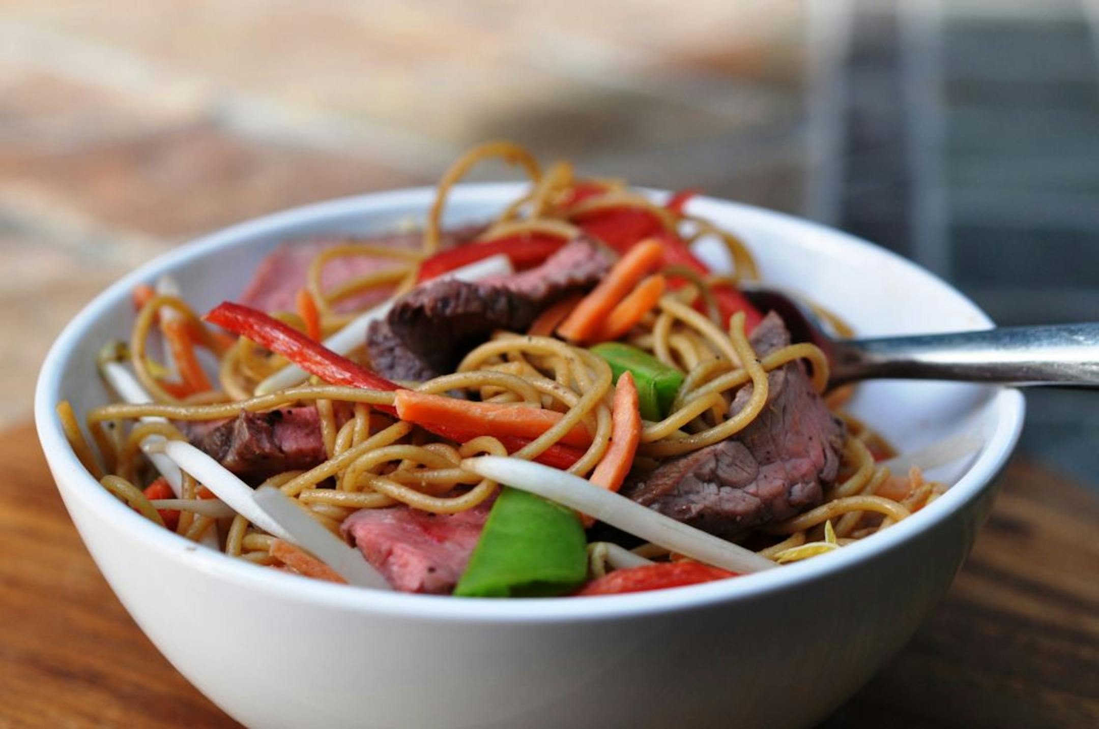 Sesame Beef Noodle Salad