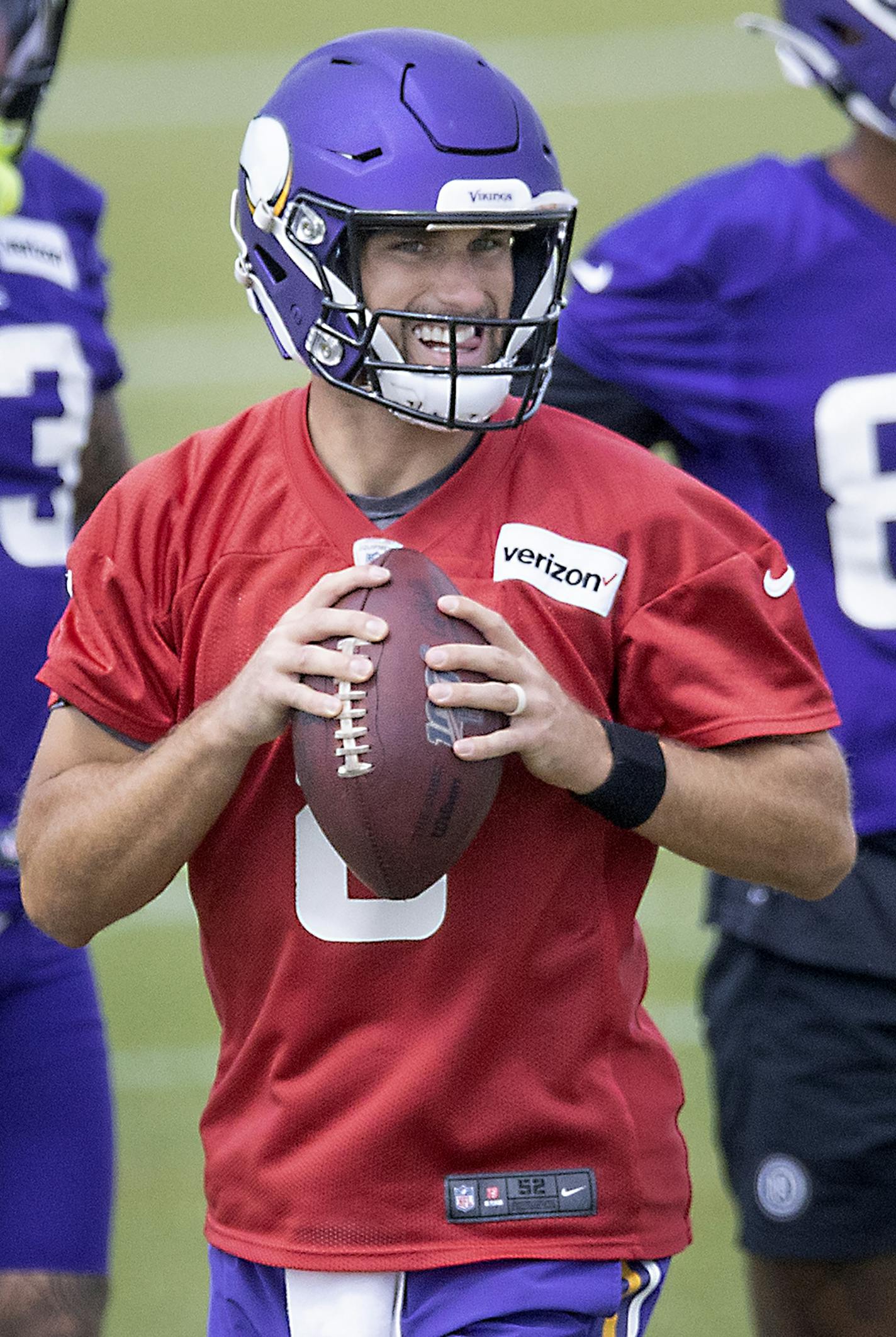 Minnesota Vikings quarterback Kirk Cousins took to the field for practice at the TCO Performance Center, Friday, September 4, 2020 in Eagan, MN. ] ELIZABETH FLORES • liz.flores@startribune.com