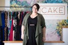 Cat Polivoda at her plus-size resale store, Cake, in south Minneapolis. "Diets don't make a lot of people healthier or happier," she said.