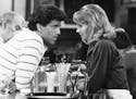 Ted Danson as Sam and Shelley Long as Diane in "Cheers."