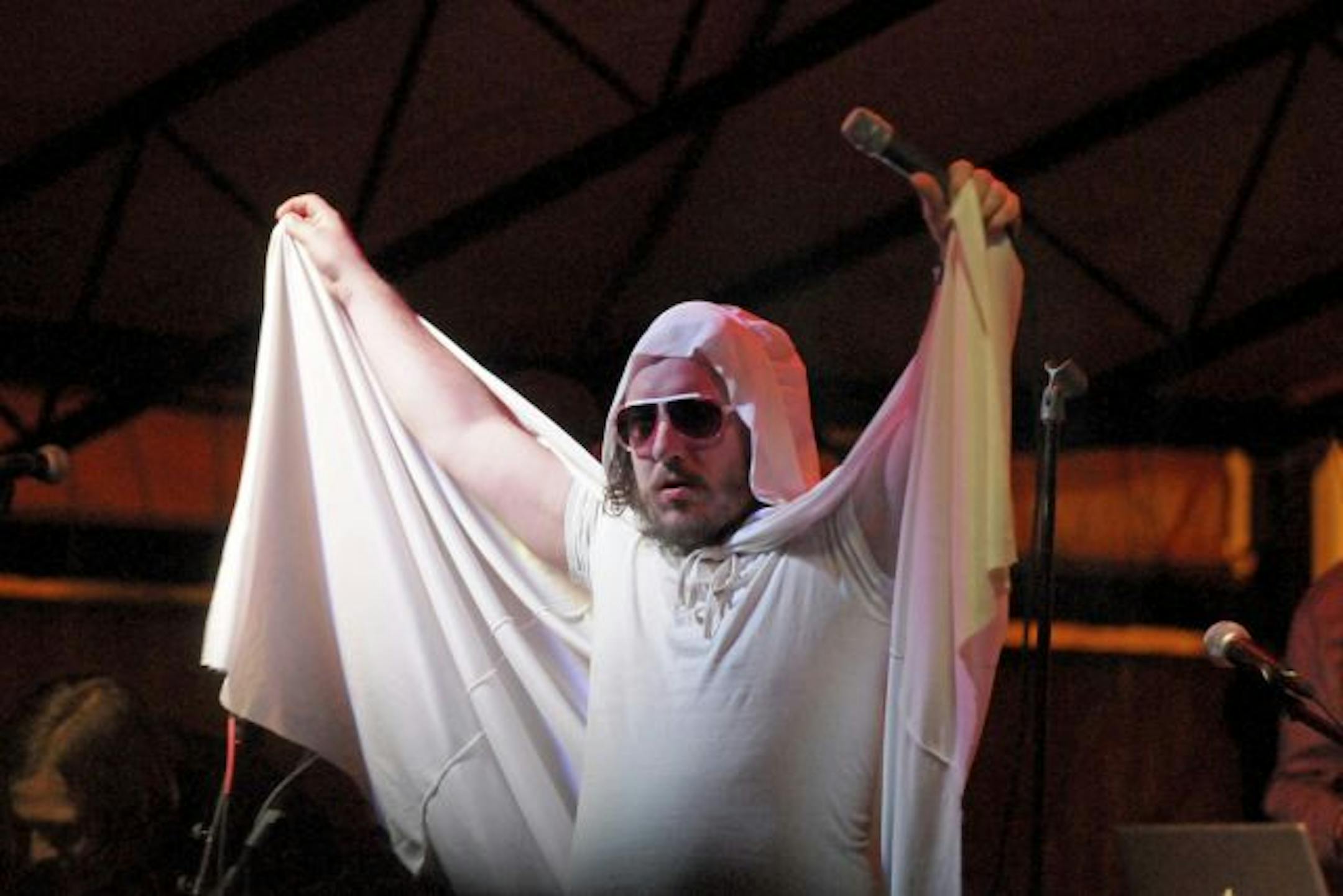 Har Mar Superstar performs with Gayngs at Club Mohawk during the South By Southwest music festival in Austin, Texas, March 17, 2011.