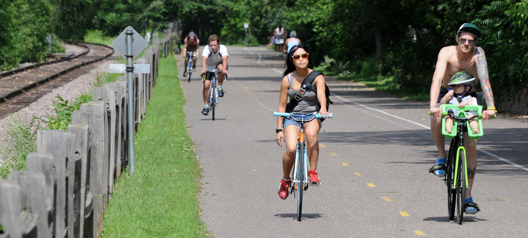 Richard Sennott•rsennott@startribune.com] Minneapolis, Mn. Monday 8/10/09 The first look at how much it would cost to build light rail to the southwest suburbs and how many people would ride it.This section is near Cedar Lake just off of Cedar Lake Rd.