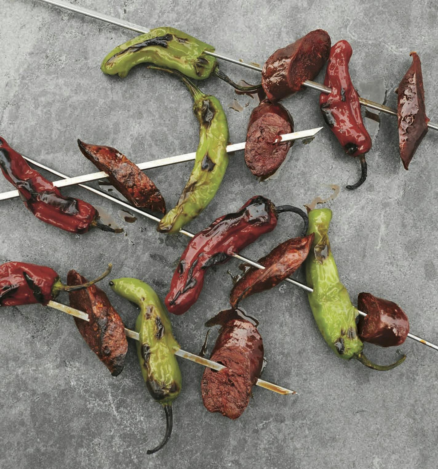 Shishito Peppers and Chorizo &#x201c;Reprinted from Martha Stewart&#x2019;s Grilling: 125+ Recipes for Gatherings Large and Small. Copyright &#xa9; 2019 by Martha Stewart Living Omnimedia, Inc. Photographs copyright &#xa9; 2018 by Elizabeth Cecil and others. Published by Clarkson Potter, an imprint of Penguin Random House, LLC.&#x201d;