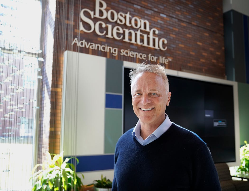 Boston Scientific CEO Mike Mahoney at the company’s Maple Grove campus.