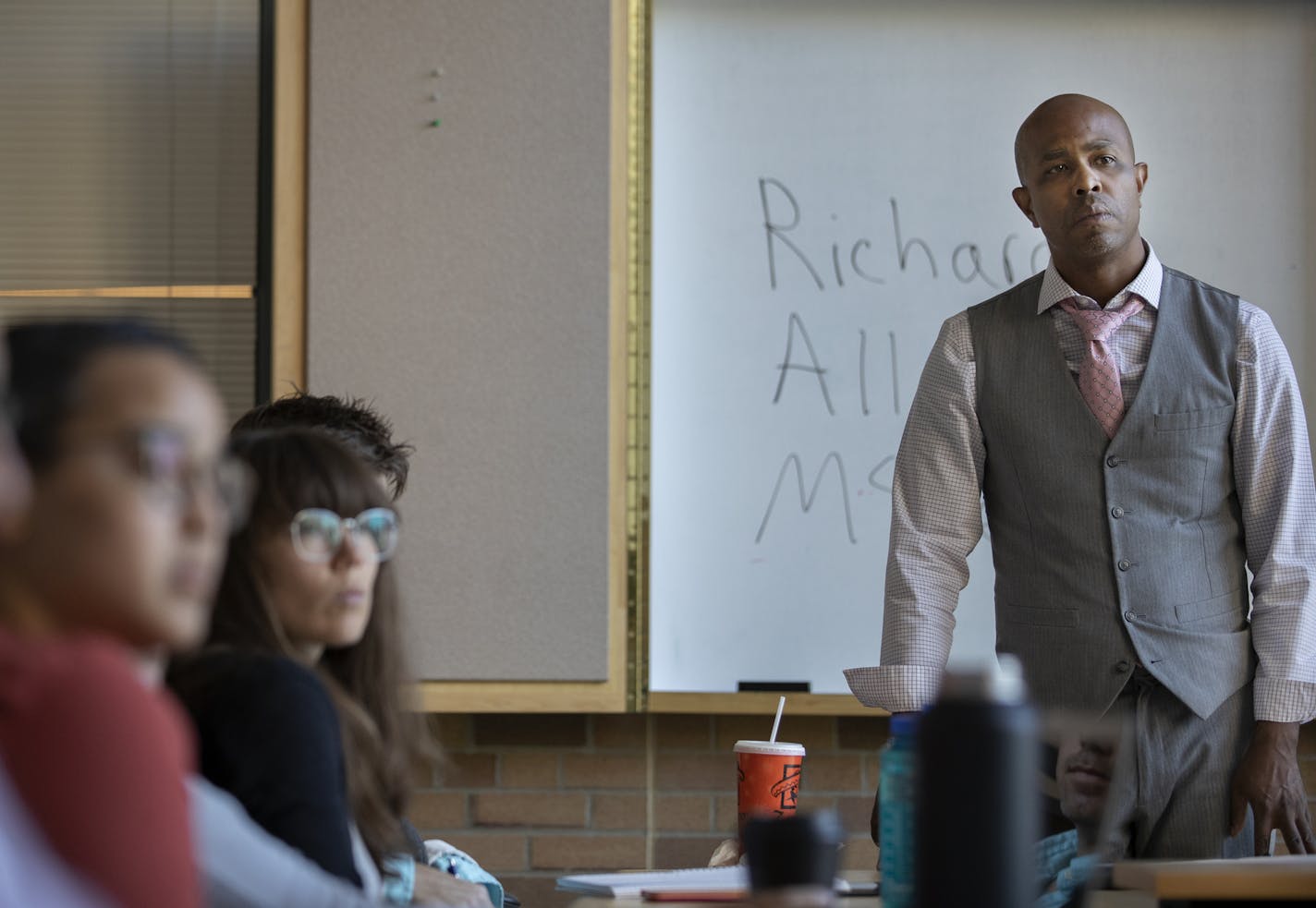 Richard Mclemore spoke to a group of law students at Mitchell Hamline School of Law September 04,2019 in St. Paul, MN.] Jerry Holt &#x2022; Jerry.holt@startribune.com