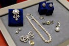 Items that belonged to Marie Antoinette, that will be included in the "Royal Jewels from the Bourbon-Parma Family" sale, are displayed at Sotheby's, i