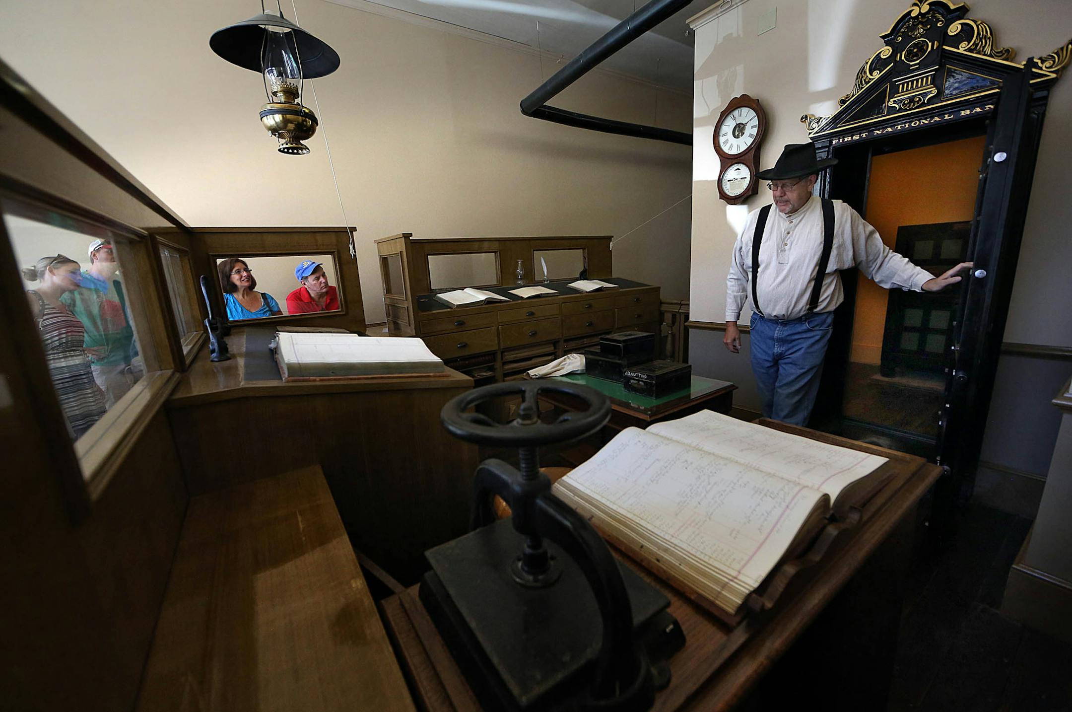 Phil Peterson is a volunteer at the Northfield Historical Society and Museum, where his duties include giving tours of the restored First National Bank, site of the infamous James-Younger gang&#x2019;s failed robbery attempt in 1876 and the focal point of the town&#x2019;s annual Defeat of Jesse James Days festival.