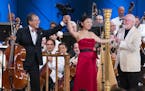 From left, Yo-Yo Ma, Jessica Zhou, and John Williams are among the performers for "Leonard Bernstein Centennial Celebration at Tanglewood."
Photo by C