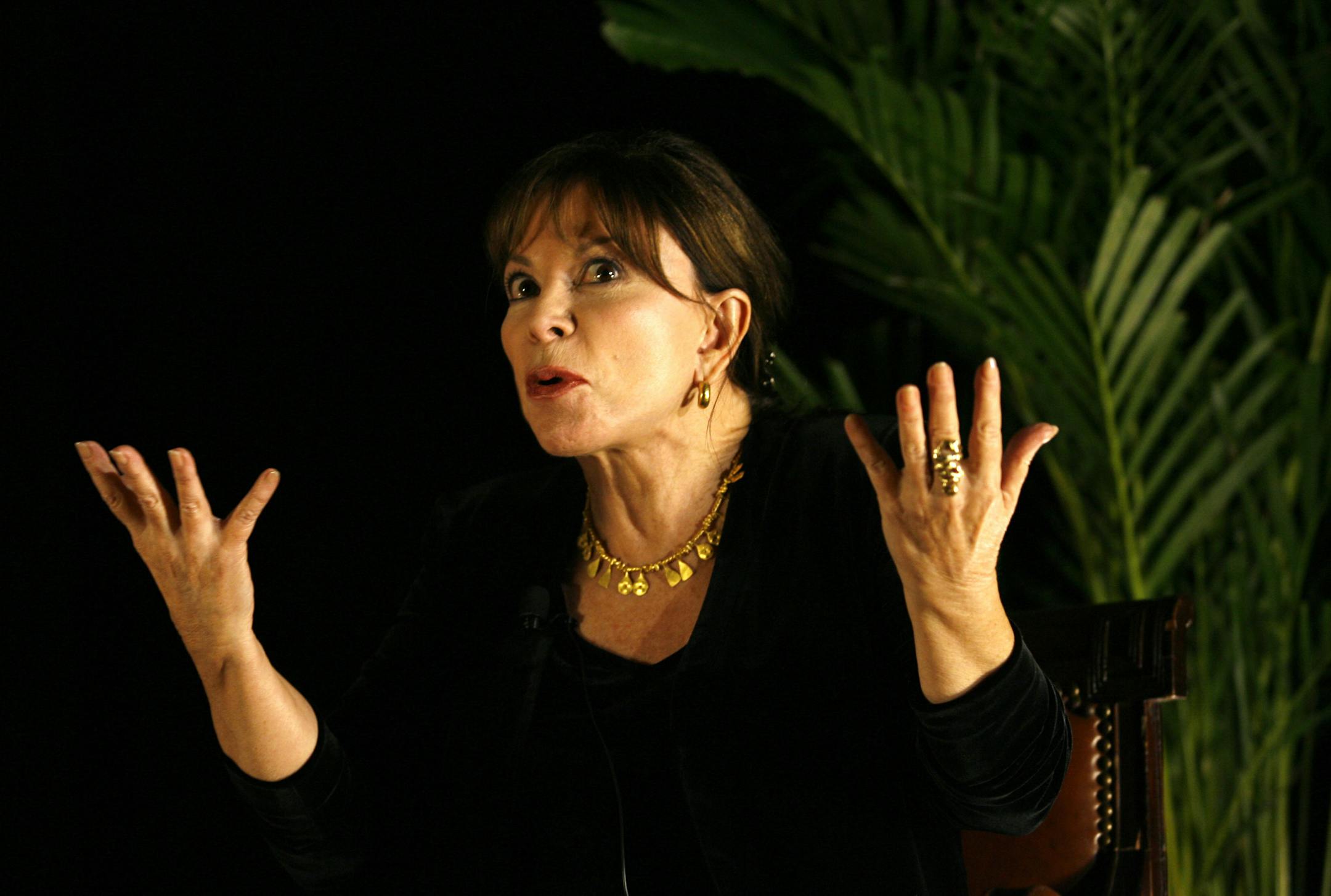 Chilean-American writer, Isabel Allende, speaks at the Organization of American States in Washington in 2007.
