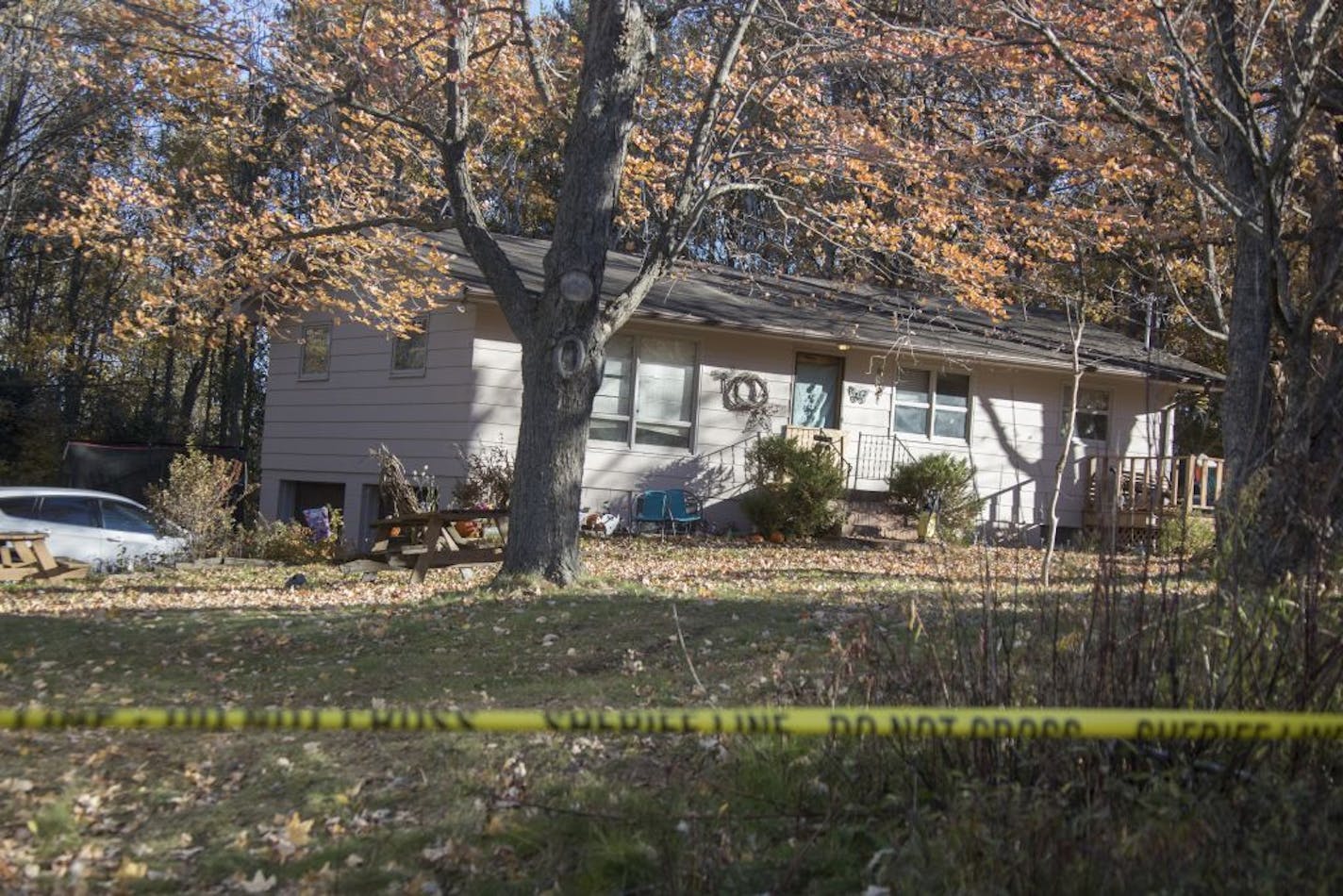 Barron County Sheriff's remained at the scene of the home where 13-year-old Jayme Closs lived with her parents James, and Denise Wednesday October 17, 2018 in Barron, Wisconsin.