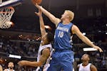 Former Timberwolves forward Chase Budinger (10), seen in 2014, is going to the Olympics for beach volleyball.
