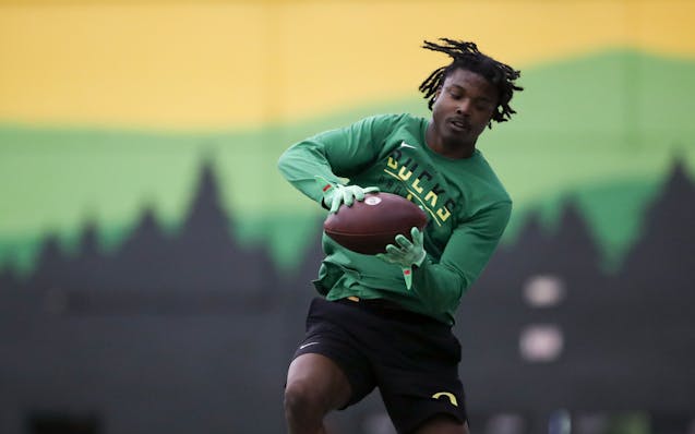 The Vikings used their first pick on the third day of the NFL draft to select Oregon cornerback Khyree Jackson.