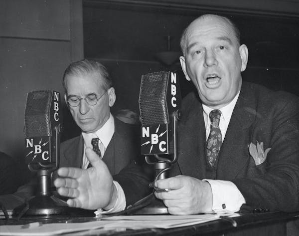 Sen. Ernest Lundeen gave a radio address responding to a broadcast by Adolf Hitler in May 1939.