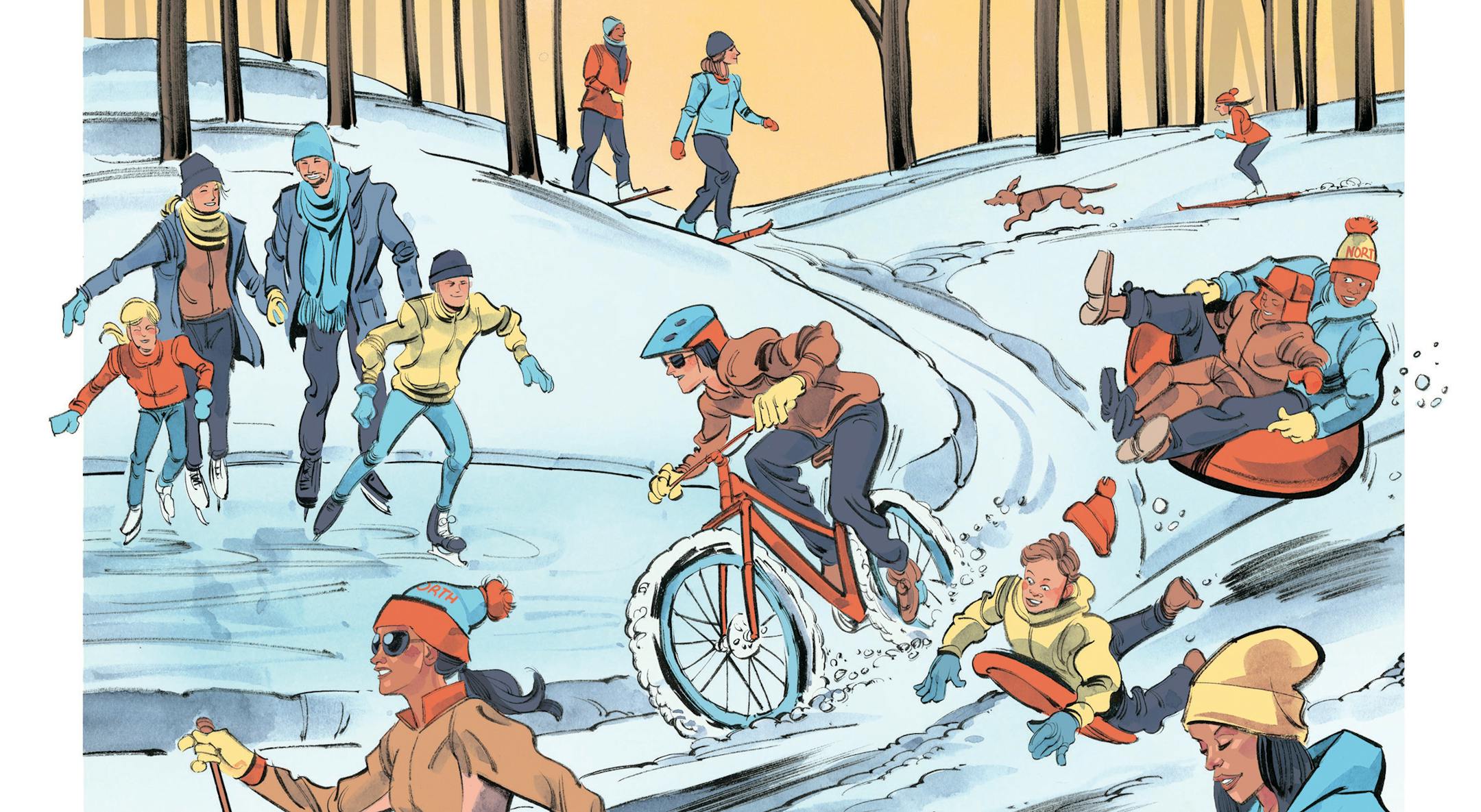 Endless winter possibilities in Minnesota.