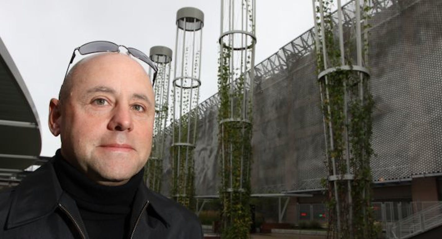 Tom Oslund is the very model of a modern landscape architect. In the last five years, the urban landscapes designed by his small firm have transformed Twin Cities' public life. mound at Gold Medal Park Target Field opened in May, thousands have enjoyed the plaza he shaped to link the ballpark and downtown. Next on the horizon: Oslund and Associate's design for the 35W Remembrance Garden has finally found a home.