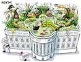Sack cartoon: Trump's 'swamp'