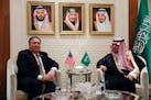 Secretary of State Mike Pompeo met with Adel al-Jubeir, the foreign minister of Saudi Arabia, in Riyadh on Tuesday. Pompeo's message, officials said, 