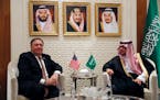 Secretary of State Mike Pompeo met with Adel al-Jubeir, the foreign minister of Saudi Arabia, in Riyadh on Tuesday. Pompeo's message, officials said, 