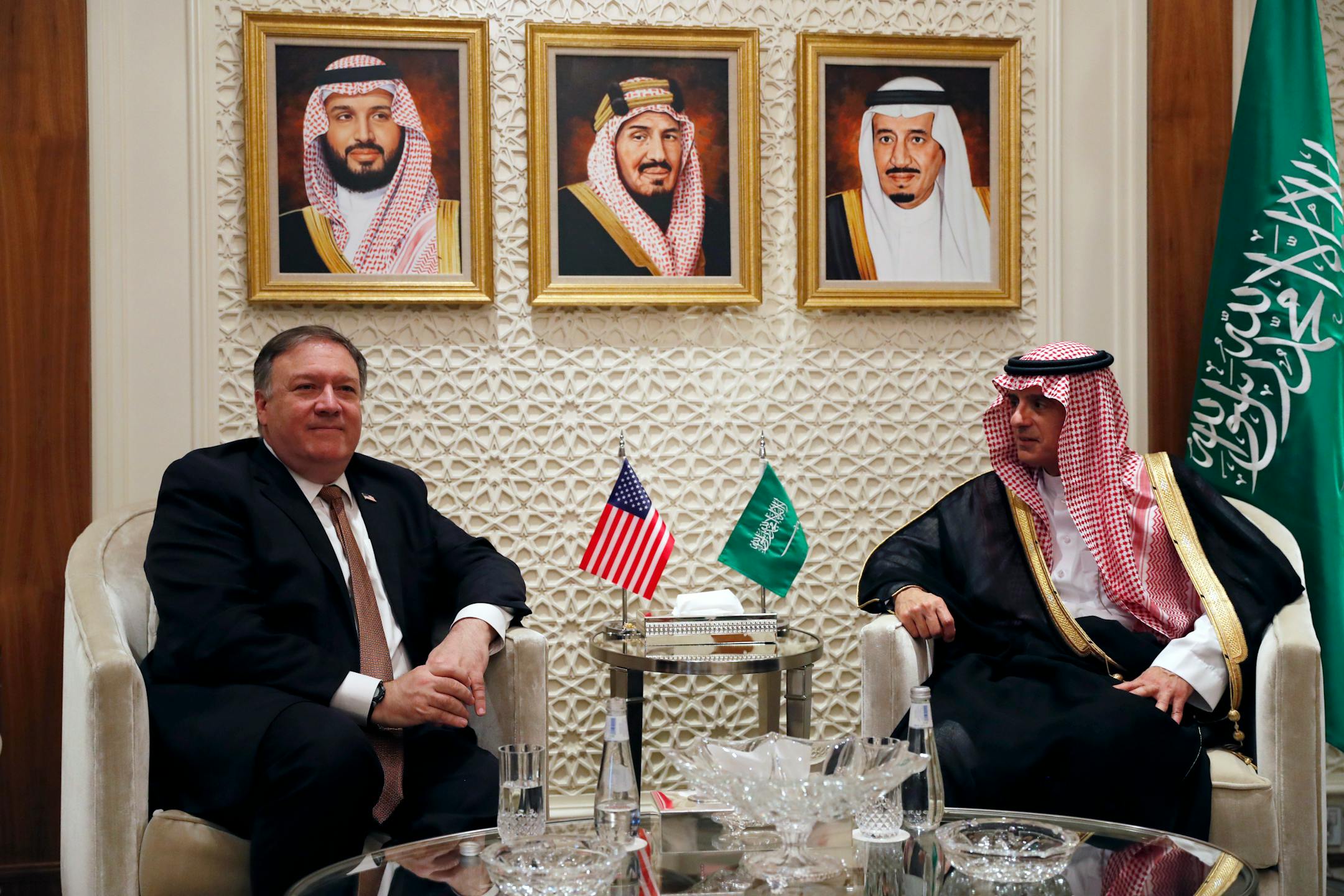 Secretary of State Mike Pompeo met with Adel al-Jubeir, the foreign minister of Saudi Arabia, in Riyadh on Tuesday. Pompeo's message, officials said, was that a credible investigation and a Saudi explanation of what happened to the dissident journalist Jamal Khashoggi had to be conducted rapidly, before it imperiled the Trump administration's agenda with the kingdom.