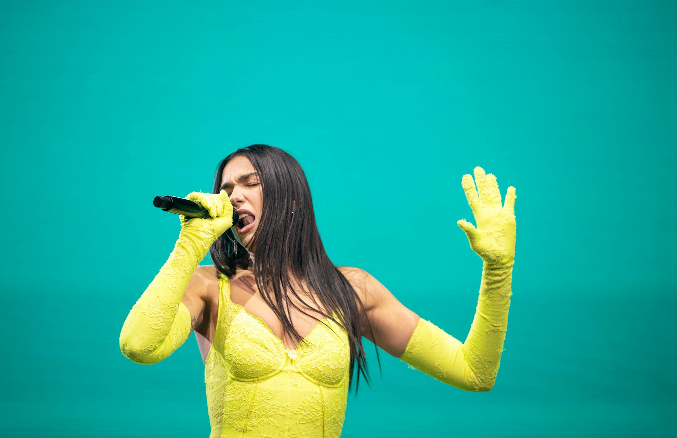 Dua Lipa performs Tuesday, March 8, at Target Center in Minneapolis.