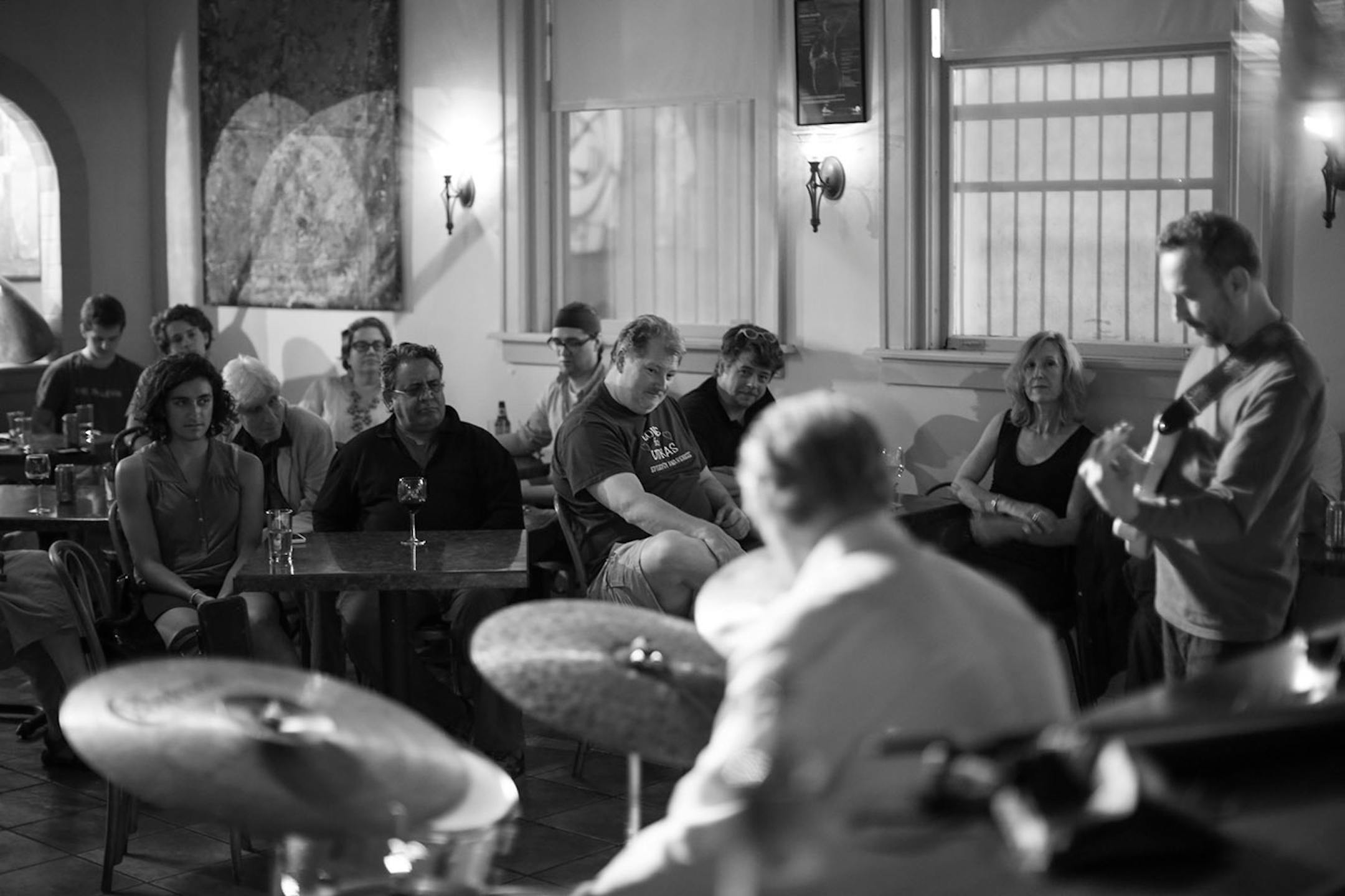 Khyber Pass patrons listened to guitarist Dean Magraw and drummer Jay Epstein of Red Planet as they performed their late set at Khyber Pass earlier this month.