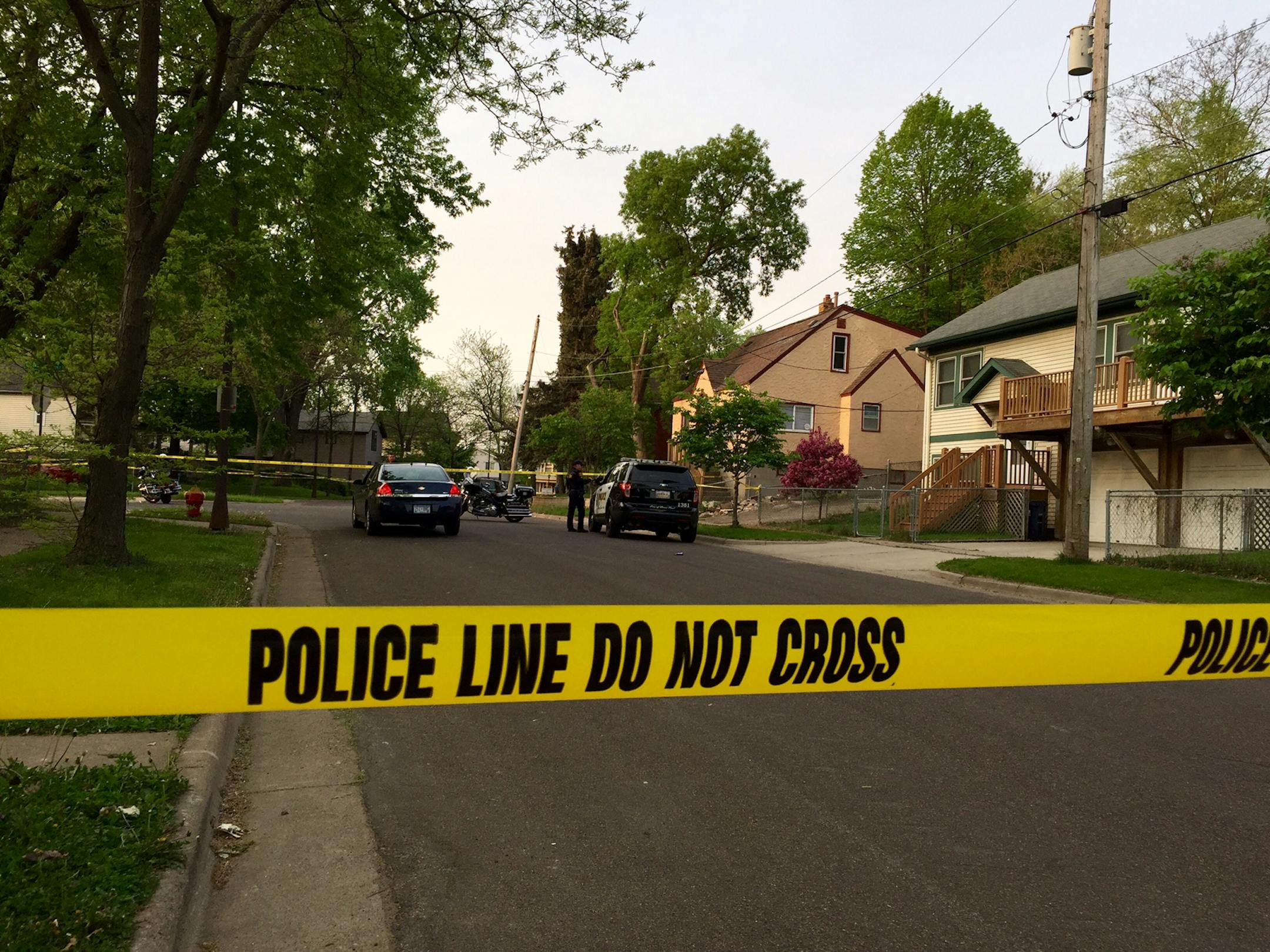 Police were investigating early Monday at the scene where there were reports of multiple shots fired near Acker and Buffalo Streets in St. Paul.