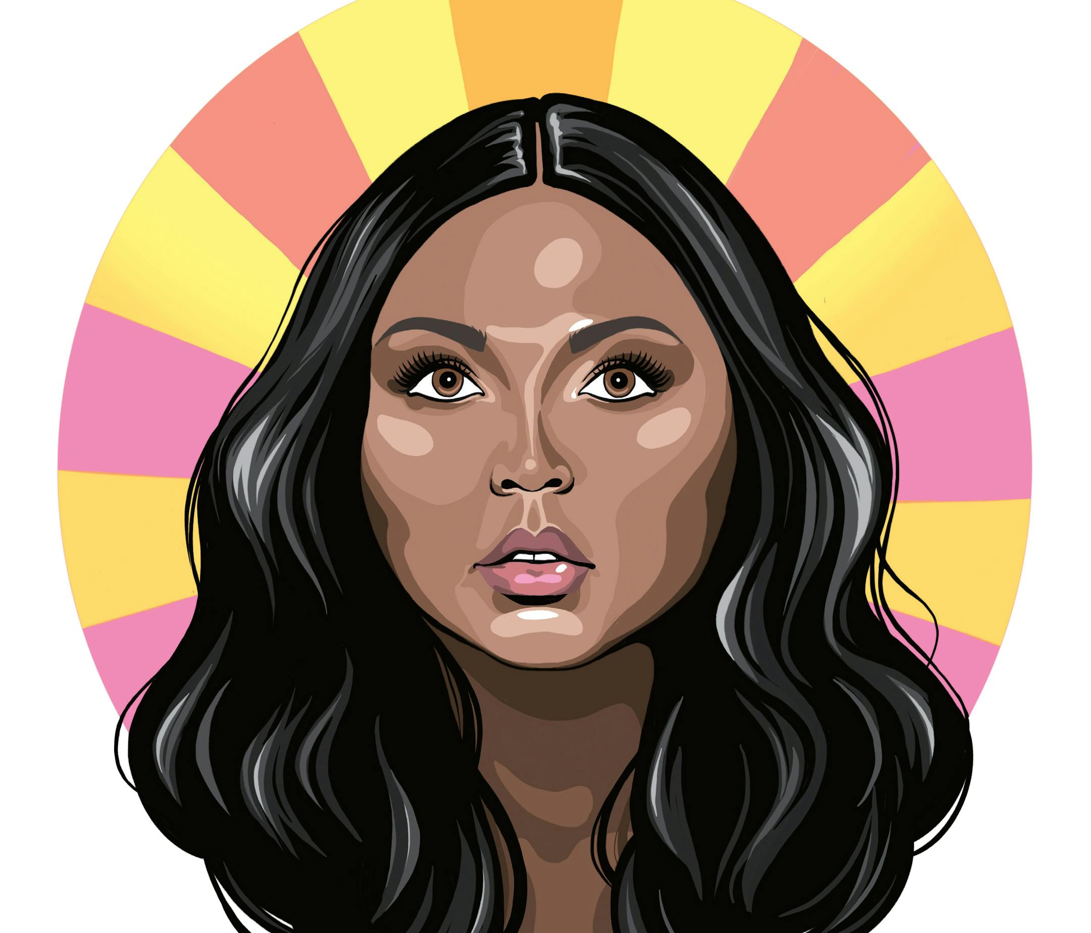Lizzo is among the female icons featured in the new book "A Table Set for Sisterhood," by Ashley Schutz and Ashly Jernigan. Illustration by Ashly Jernigan