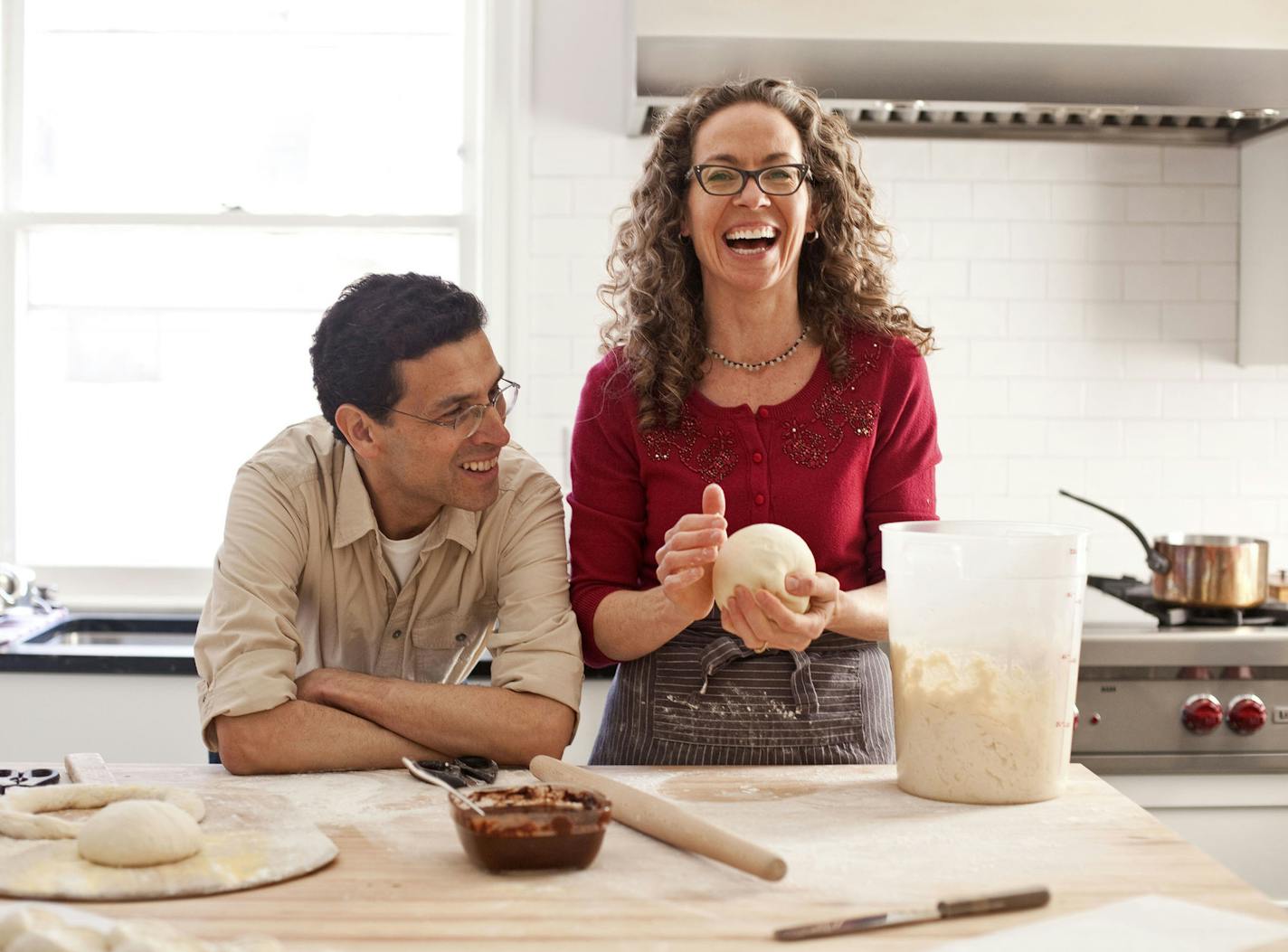 Jeff Hertzberg and Zo&#xeb; Fran&#xc7;ois, authors of &#x201c;The New Healthy Bread in Five Minutes a Day.&#x201d;