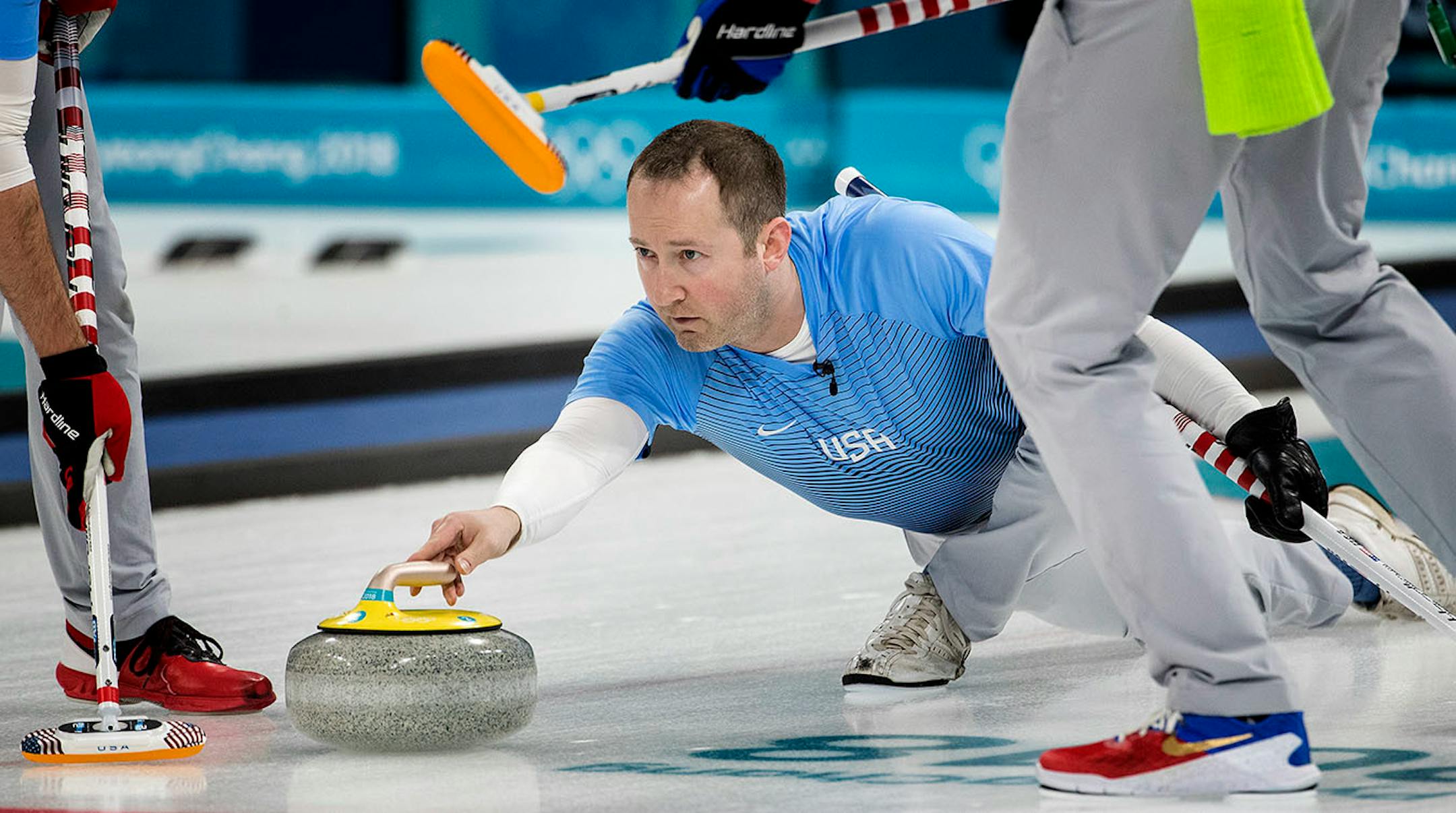Tyler George helped the US men's curling team win a gold medal in Pyeongchang