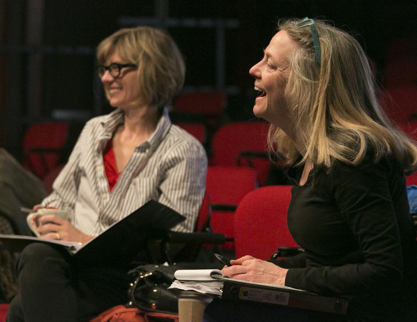 Heidi Bohnenkamp credit Playwright Kira Obolensky, left, and director Michelle Hensley of Ten Thousand Things have been able to work hand in glove thanks to a Mellon residency grant.