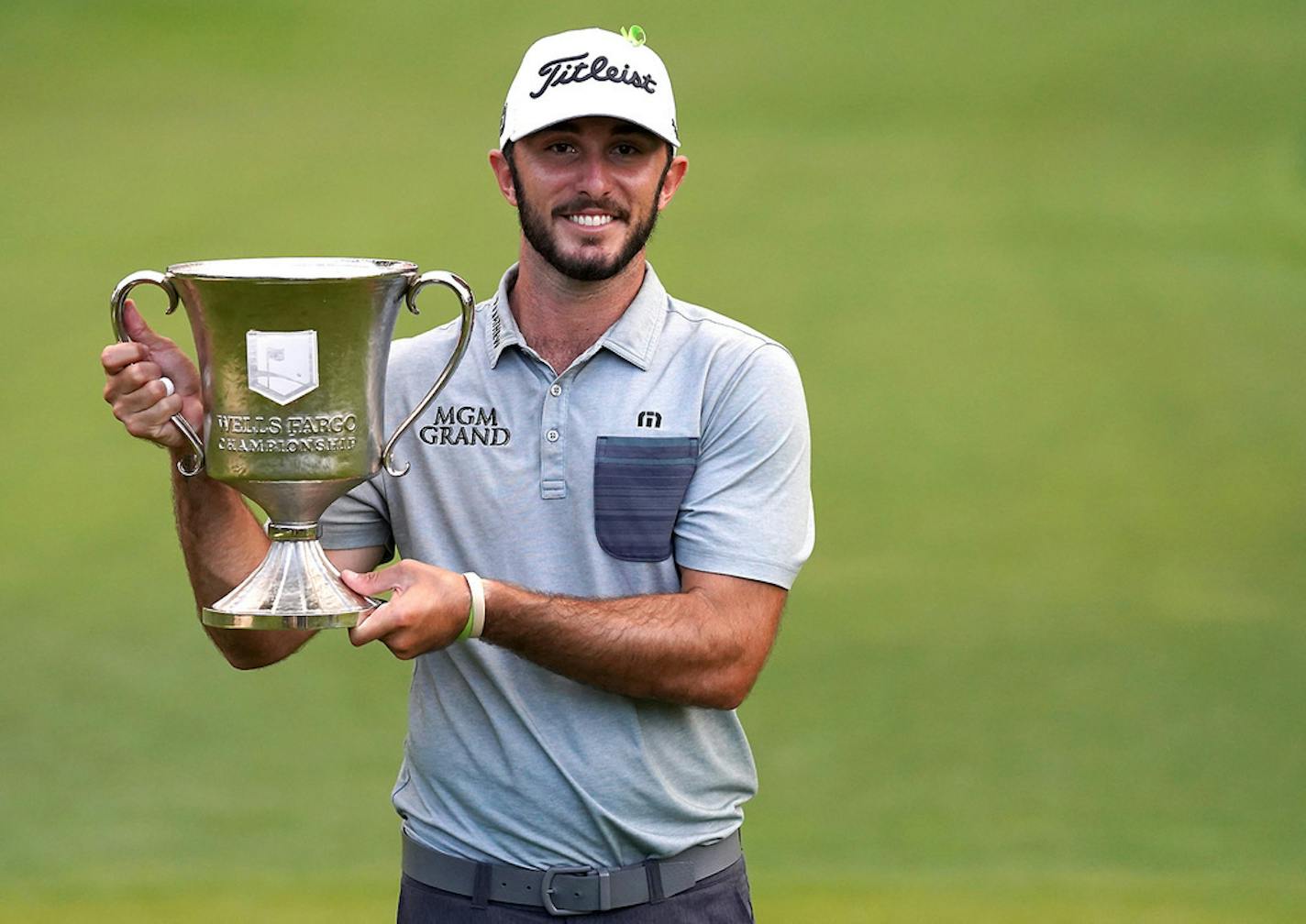 Max Homa won the Wells Fargo Championship at Quail Hollow Club in Charlotte, N.C. on Sunday, May 5, 2019 by finishing at -15. (Jeff Siner/Charlotte Observer/TNS) ORG XMIT: 1312610